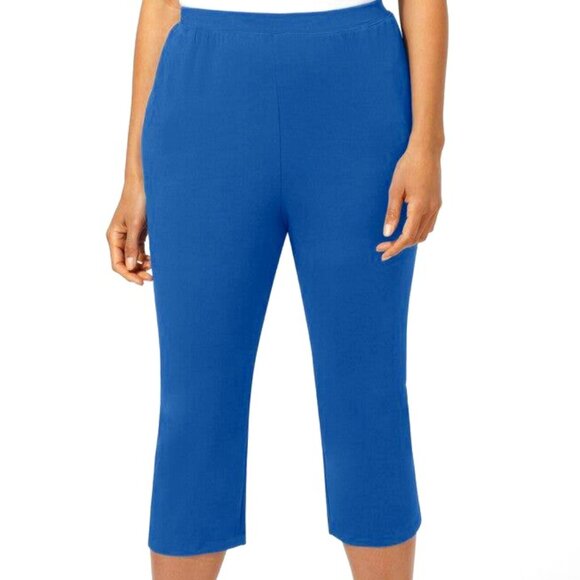 Catherines Royal Blue Suprema Capris- 4X-NWT - Picture 1 of 4